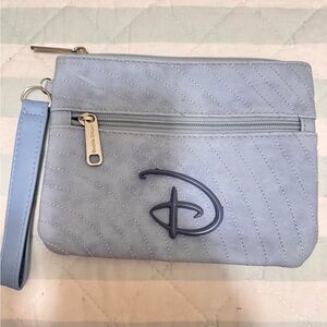Light Blue Designer Wristlet Clutch